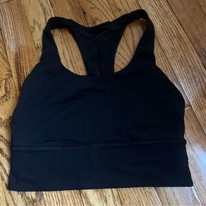 Black Lulu sports bra